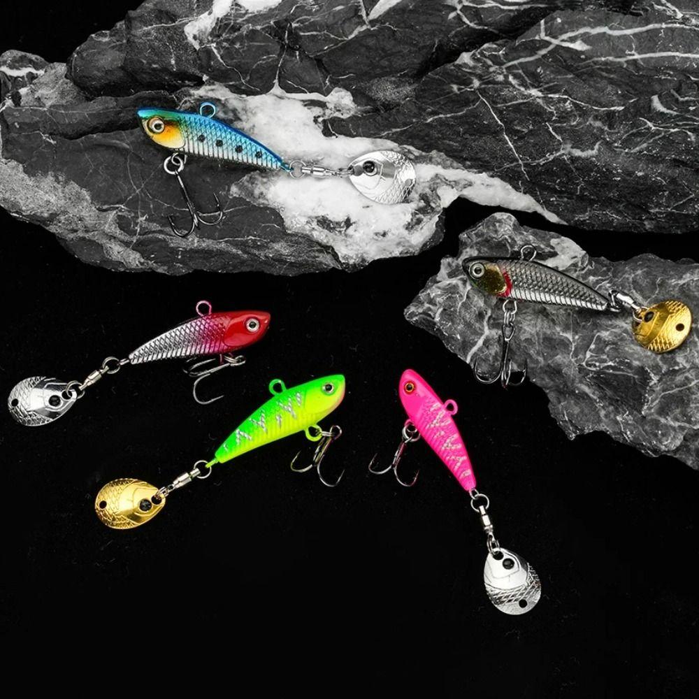 Mini Size Vibration Spinner Metal Construction Mini VIB New Design Spoon Lure  Freshwater Fishing