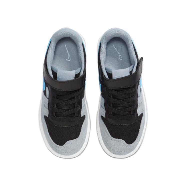 Nike Squash Type Comfortable Versatile Non-Slip Shock Absorbing Wear-Resistant Low-Top Sneakers Baby Sneakers Gray Black Blue CJ4121-003
