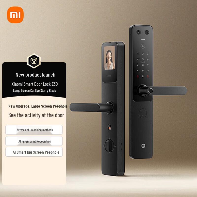 Xiaomi Smart Door Lock E30 with Large Screen Cat Eye