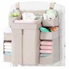 Modern  Baby Bed Storage Bag Multiple Pocket Design Adjustable Straps Soft Fabric Organizers A2UB