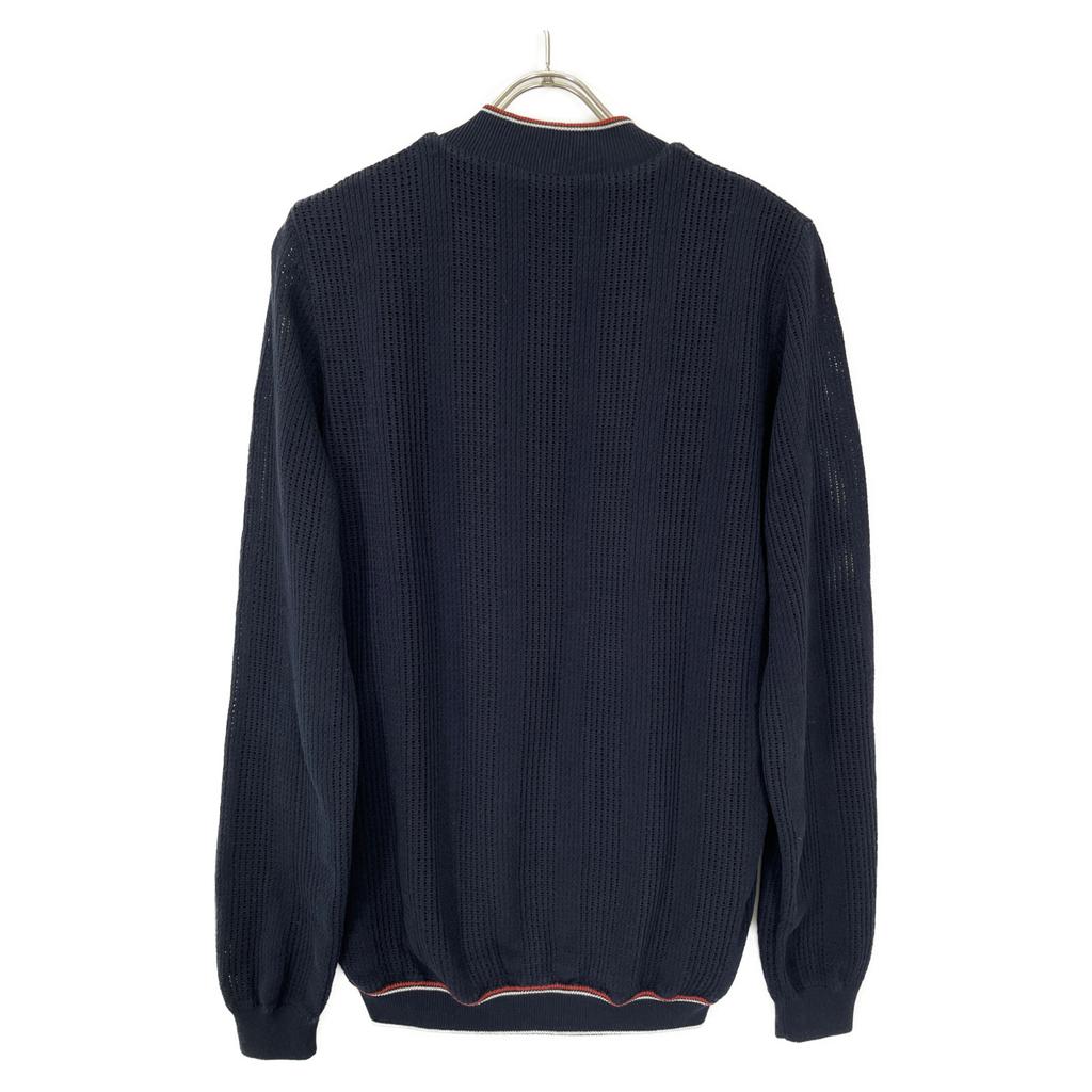 ROBERTO COLLINA Dark Blue Cotton Knit Zip Parka Jacket 48 Dark blueUsed