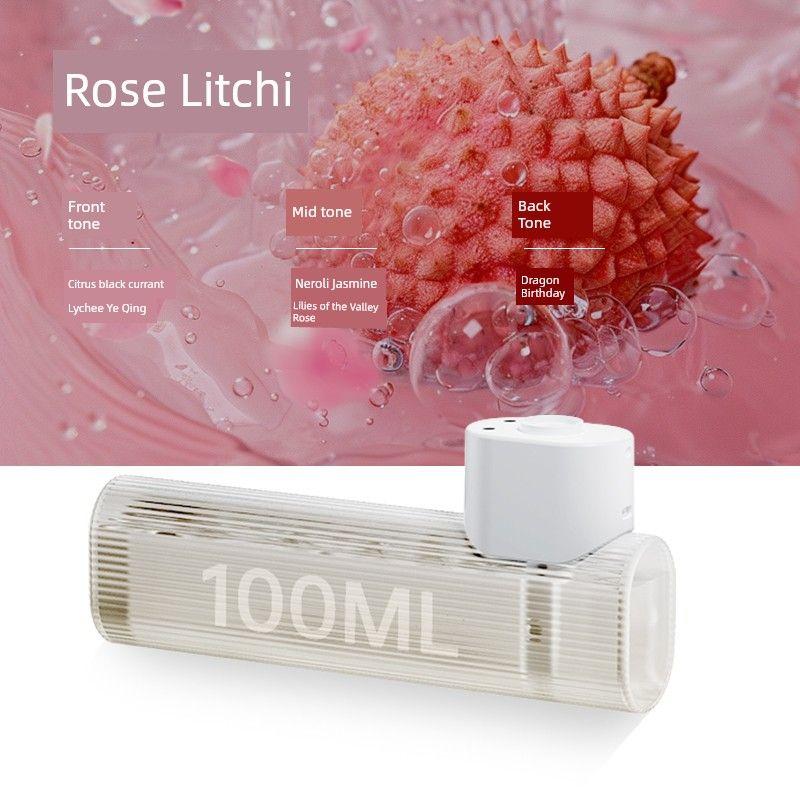 

Connected to MIJIA App Human Body Sensor Aroma Diffuser Automatic Fragrance Domestic Toilet Toilet Essential Oil Fragrance Machine 2 Bottles of Aromatherapy Liquid [Rose Lychee]