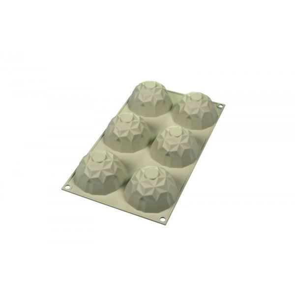 Moule - Mini Gemma - Silicone - Diamètre 6,8 cm - Hauteur 4,2 cm - 6 Miniportions 3D