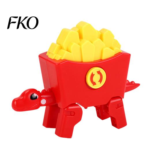 Dinosaur Fidget Toy Food Transforming Toy, Stress Relief Fast Shape Spinner Spinner, Transformable Dino Decompression for Kids Adults Children