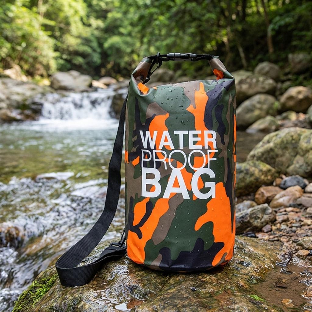 Pvc Waterproof Bag Camouflage Pattern For Outdoor Sports Portable And Durable Storage Solution