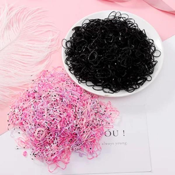 1000 teile/paket Mädchen Bunte Kleine Einweg Gummibänder Gummi Für Pferdeschwanz Halten Scrunchie Haarbänder Mode Haar Zubehör