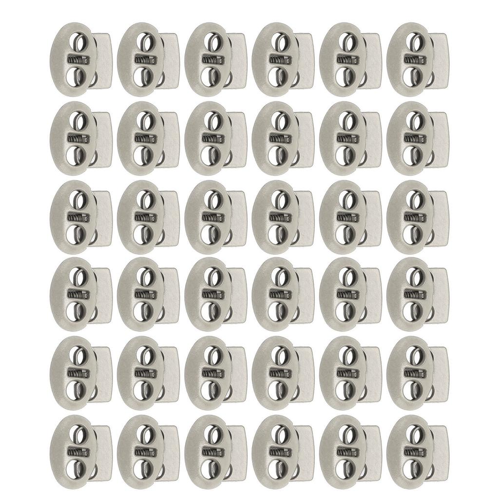 30 PEÇAS Trava de Cordão de Mola de Metal Flexível Ponteira de Cordão para Cordões Bolsa Roupa Cadarços Mochila Lanyard