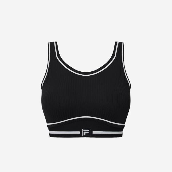 Fila Cooling Ribbed Tennis Bra Top Fs2ith2351f Blk