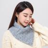 Triangle High Neck Scarves Knitted Fake Collar Scarf Woolen Knit Neck Cover Ring Scarf Imitation Cashmere Neck Warmer Scarf