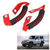 2Pcs Car Rr St Back Hdrest Grab Handle Set with Hole for   NaWrangler 1995-2017 Red