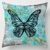 Pillow Bedside Cushion Cushion Butterfly Print Pillow Case Soft Sofa Pillow Office Chair