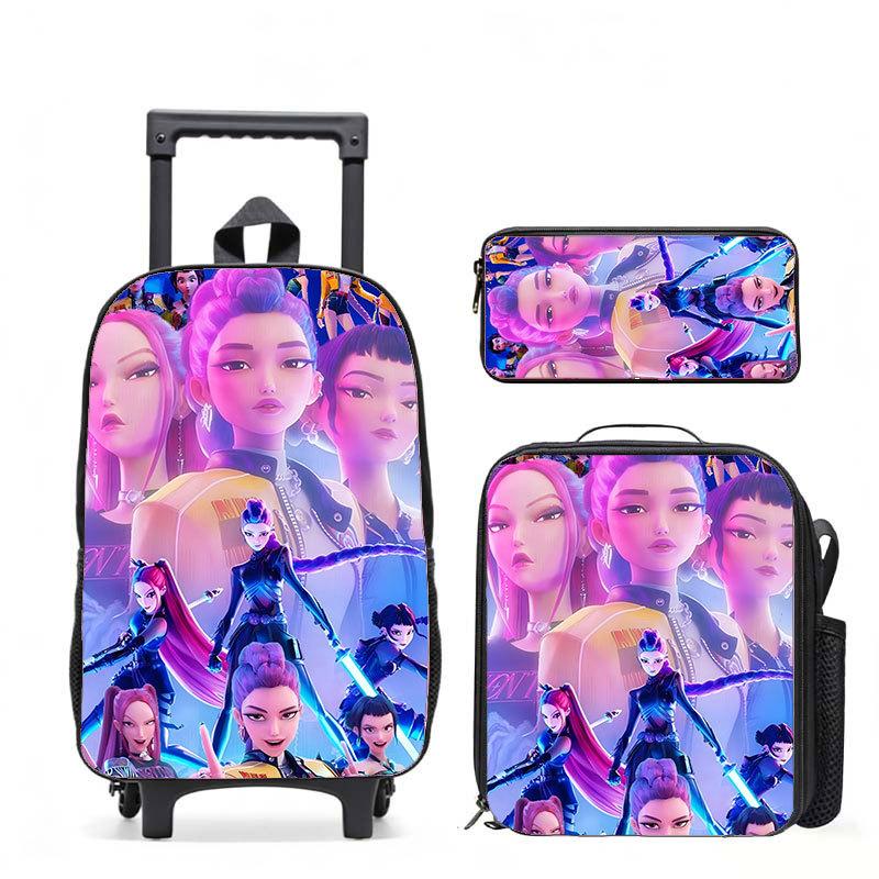 Kpop Witch Hunter Girl Group Schoolbag High Definition Printing Casual Crossing Border Lightweight Tie Rod Backpack One Piece Hair