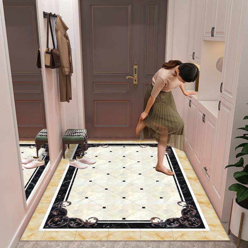 

Новый китайский стиль мраморный входной коврик грязеотталкивающие дверные коврики противоскользящие коврики для ног для домашнего использования 120 * 160CM