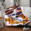Custom Name Ball Sports Theme Printed Blanket - Perfect for Couch, Bed, Travel & Outdoor Use | Machine Washable, Cozy & Durable.