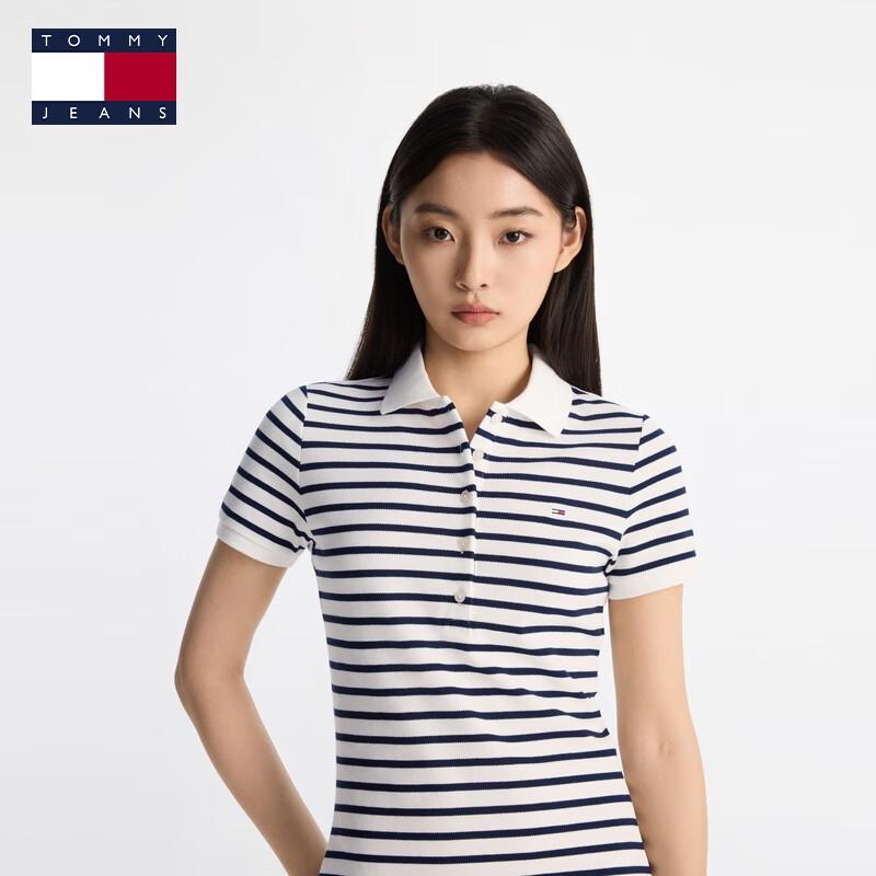 TOMMY JEANS Women's A-line Polo Midi Dress