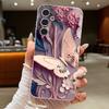 Soft Case For Samsung Galaxy A57 A37 A17 A56 A16 A55 A54 A15 A36 A26 INS Retro Butterfly Pattern Leather Texture TPU Phone Cover