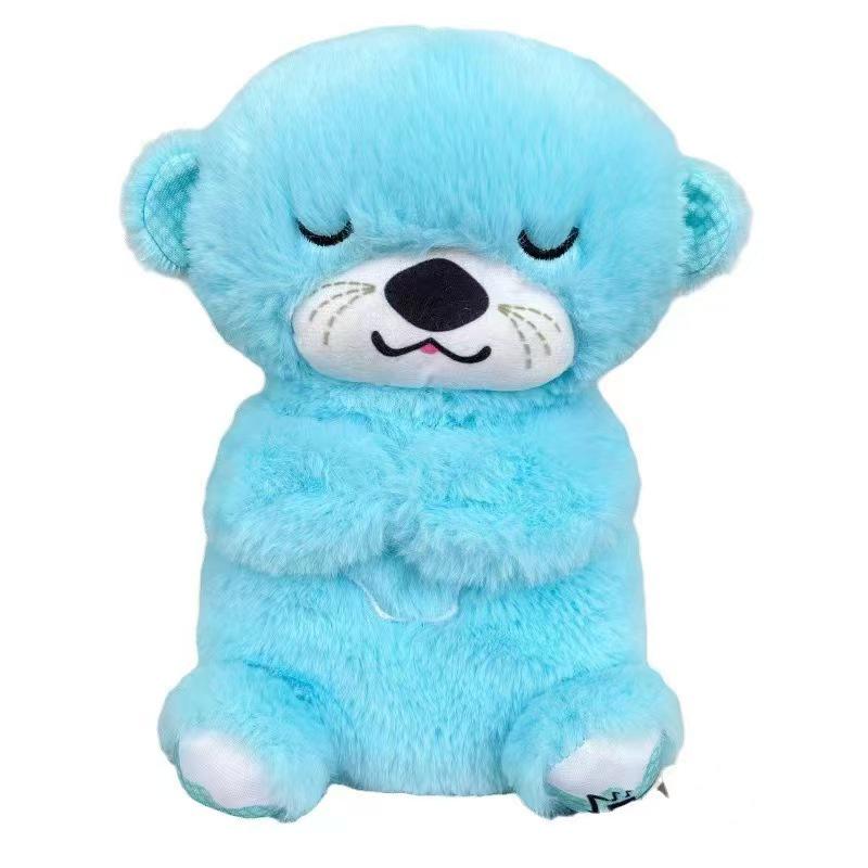 Soothing Lullaby Otter Plush: Breathing Bear Companion for Babies and Children