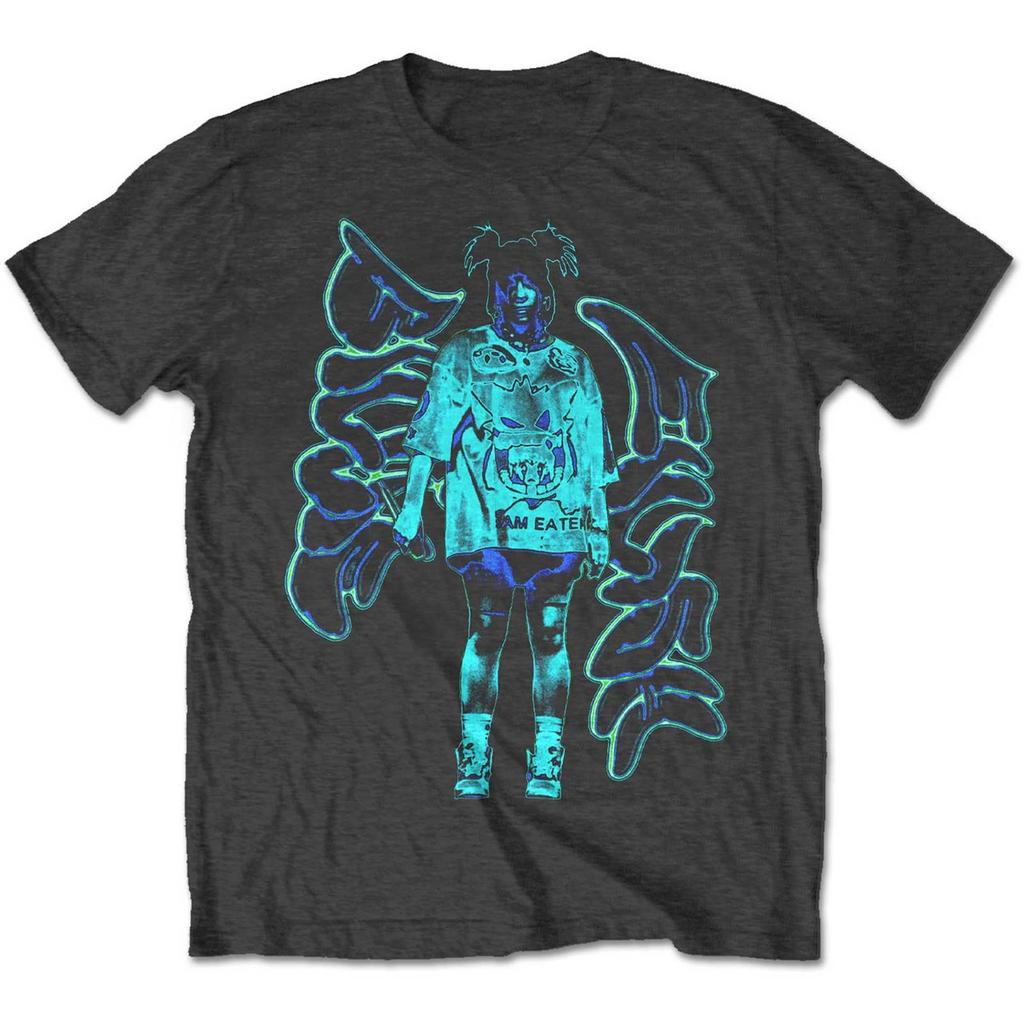 Billie Eilish Neon Graffiti Logo Eco Graphics 100%Cotton Shirt Unisex Y2k Hip-hop 2026 Men's O