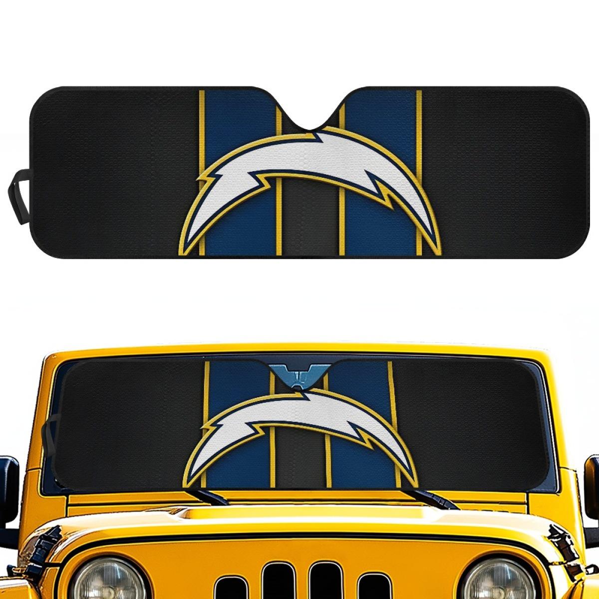 

Custom Los Angeles Lightning Team Car Sunshade Visor - Heat Insulation & Pattern Design