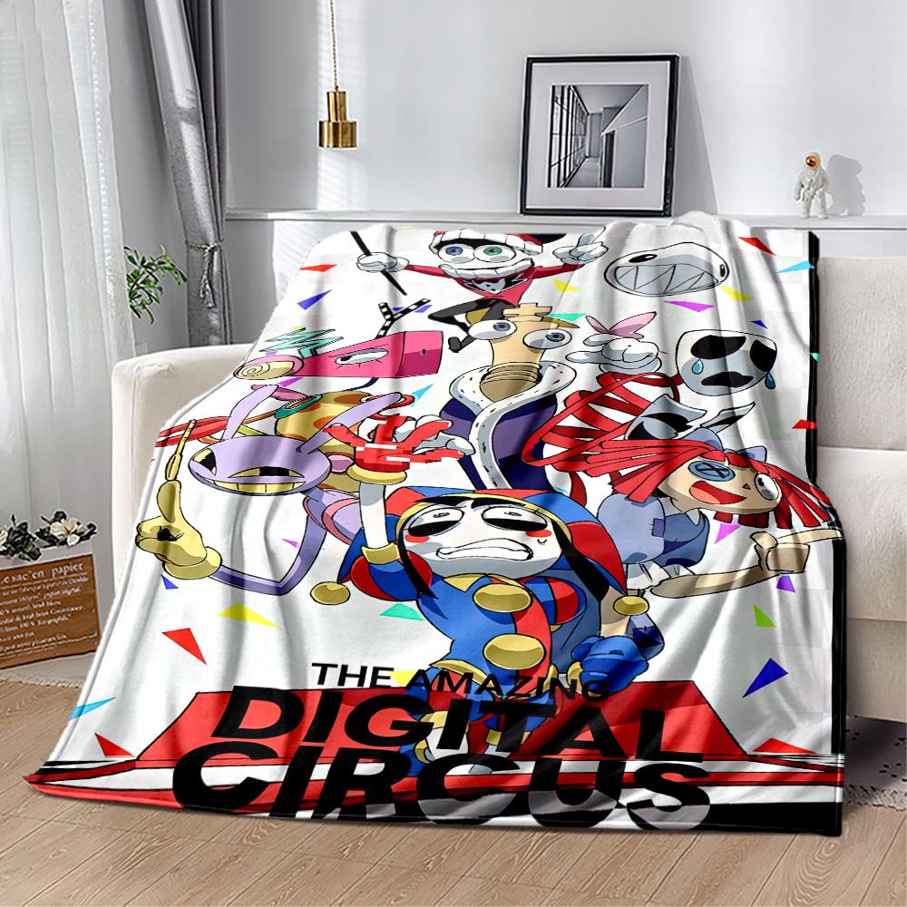 Digital Circus Blanket Ultra-Soft Perfect for Chair Livingroom Sofa for All Occasions Digital Print Best Holiday Gift for Friends Family