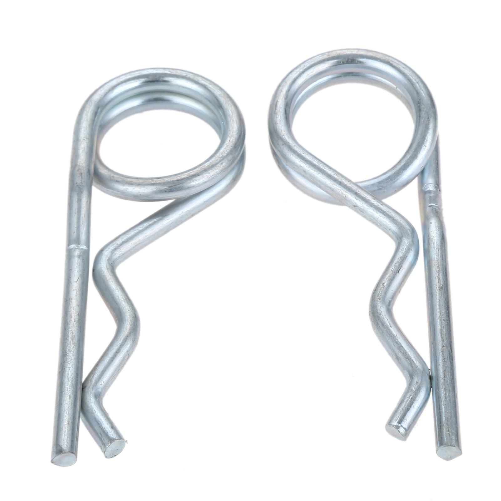

DRELD 20/10/5/2/1pcs Steel Double Ring Cotter Pins Double Coil R Clip Retaining Cotter Hair Pins for Trailer Stroller Cargo Boat 5x95mm 2pcs