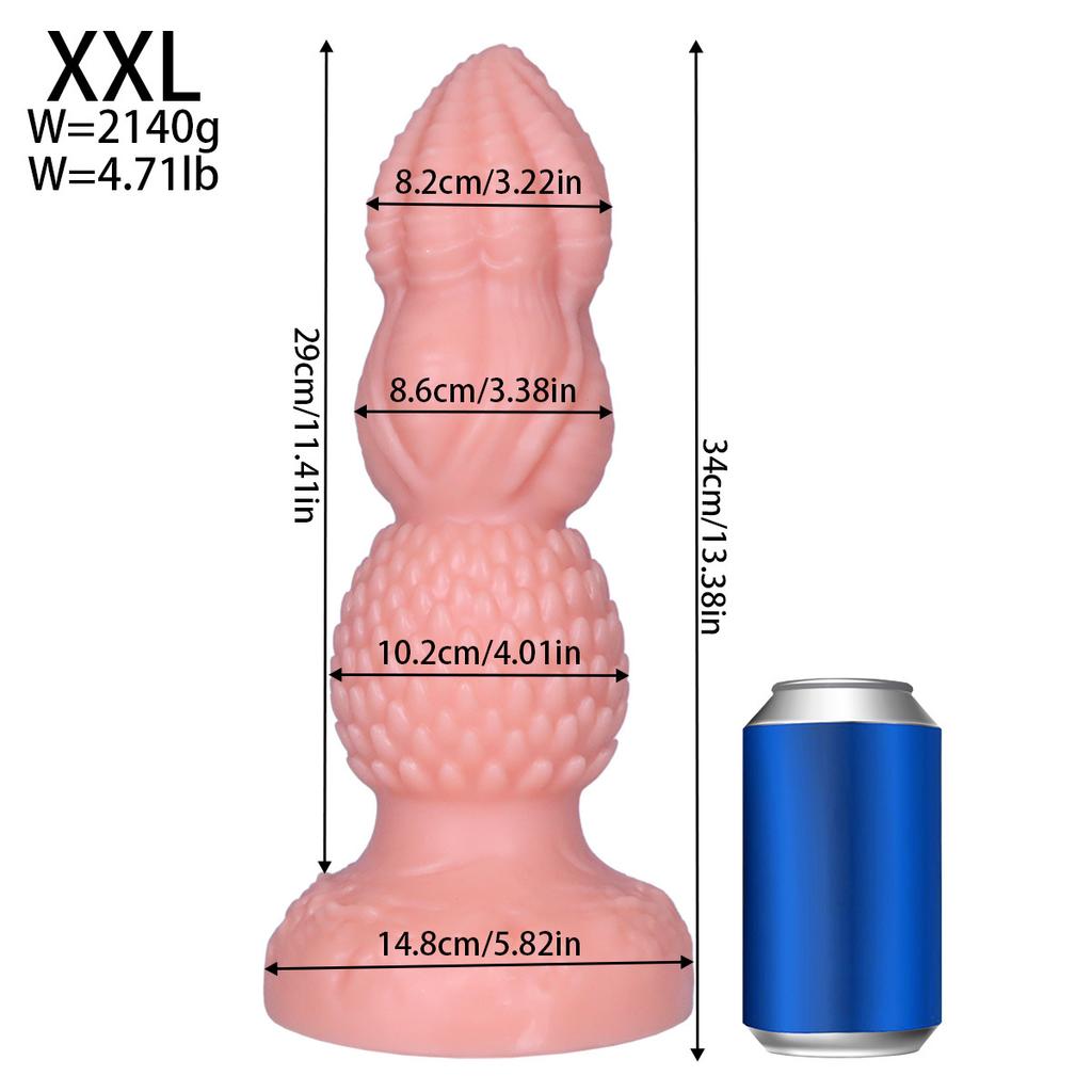 Extra Large PVC Soft Dildo Fisting Butt Plug Masturbator Anal Dilator Adult Sex Toy Big Dick Strap On Penis