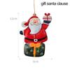 Retro Metal Xmas Tree Embellishment Welcome Door Hanging Pendants Santa Claus Cartoon Angel Doll Drop Ornaments Christmas Decor