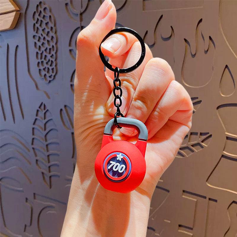 High-Grade Mini Fitness Equipment Keychain Charms & Ornaments