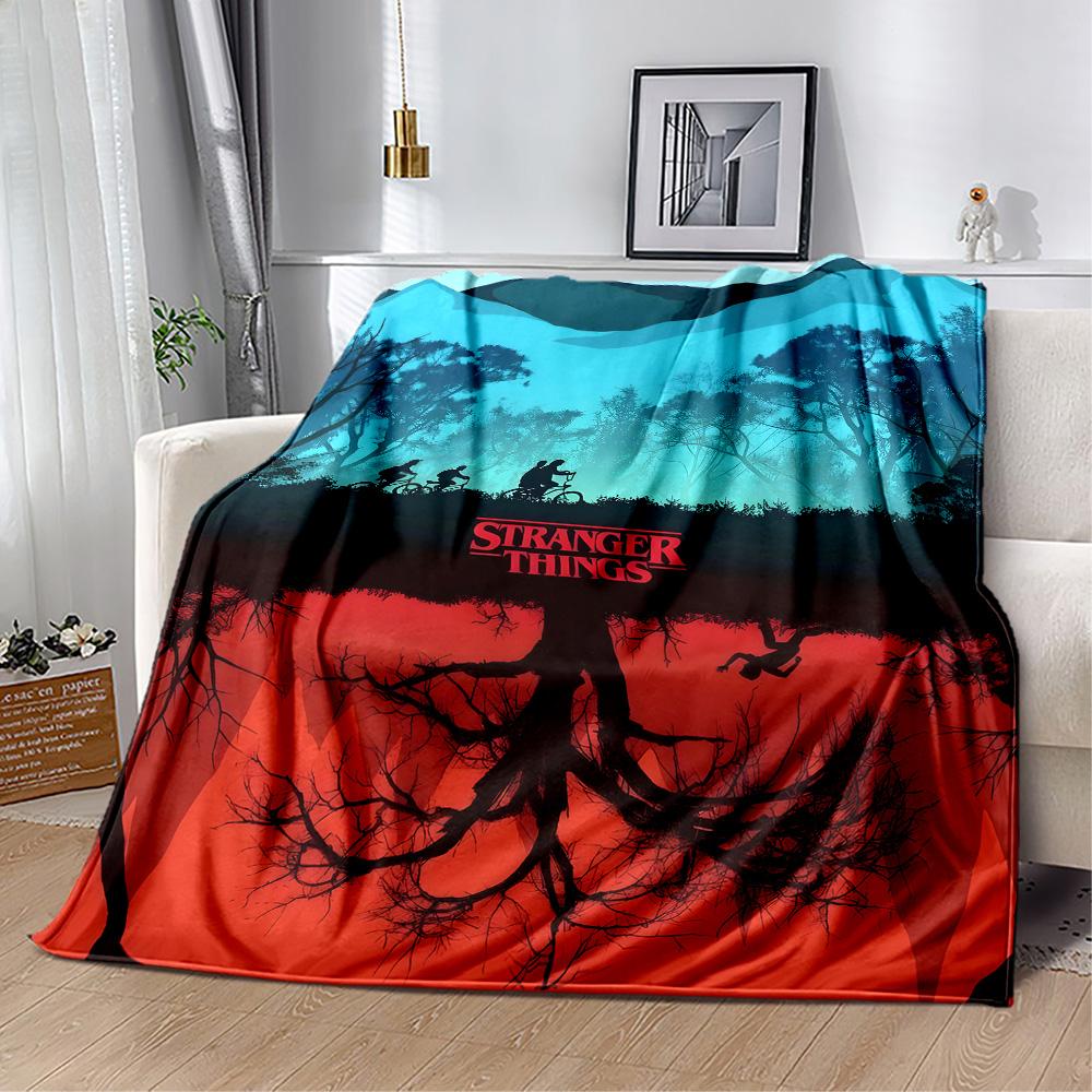 Stranger Things Mashup Suitable Blanket for Offices, Travel, Living Rooms Also a Good Gift for Friends and Family Suitable for All Seasons.