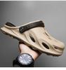 2024 Summer Men's Fashion Beach Sandals Thick Sole Slipper Waterproof Anti-Slip Sandals Flip Flops Non-slip Toe EVA Hole Shoes