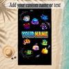 Beach TowelBlox Fruits Custom Name Text Personalized Soft Towel for Beach Pool Indoor Home Decor Gift