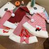 Santa Claus Christmas Hat Merry Christmas Decoration Elk Deer Cap Gift Red Plush Hat  Warm
