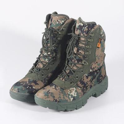 Bottes de randonnée d'extérieur Vert armée camouflage jungle tout-terrain bottes militaires Kaki camouflage désert bottes de combat P649