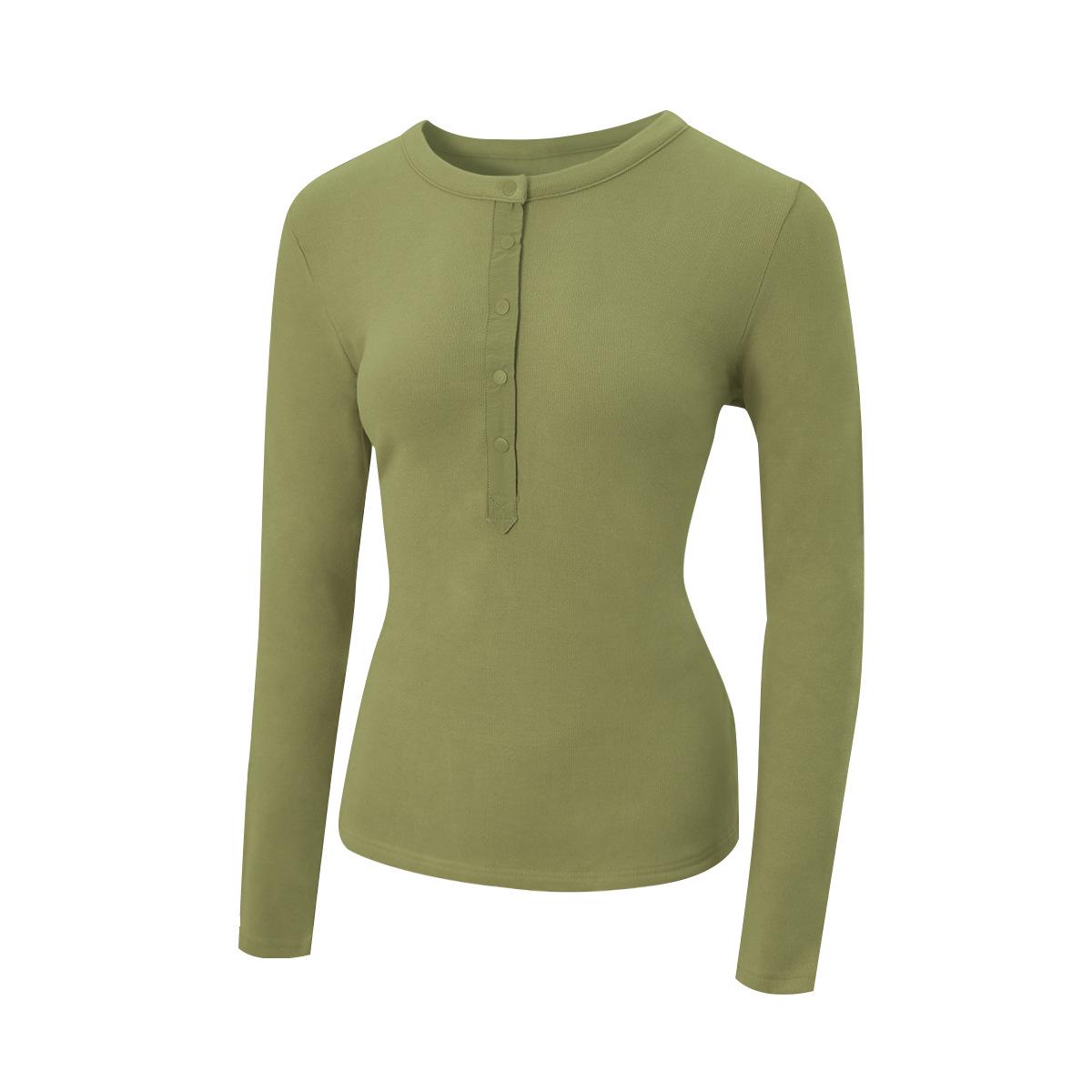 

Women s Long Sleeve German Velvet Thermal Shirt for Autumn and Winter - Casual Layering Top Medium