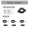 ZSDTRP Rubber Adapter Inlet Intake Pipe fit on KOSO Maikuni PWK KEIHIN OKO 21 24 26 28 30 32 34mm Carburetor Universal UTV ATV