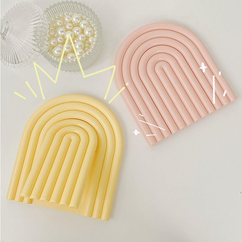 Foldable Makeup Mirror Arch Shaped Desktop Stand Mirror Portable Dressing Mirror  Home Use