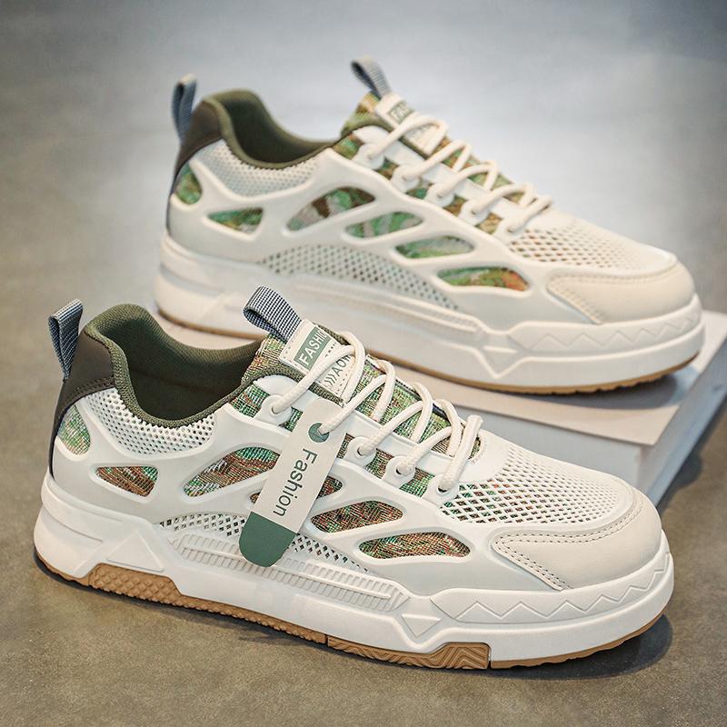 Spring mesh casual board shoes men's shoes