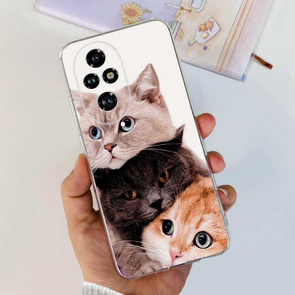 For Huawei Honor 200 6.7"Case Cute Cartoon Panda Astronaut Soft Silicone TPU Cover For Honor 200Pro Honor 200 Lite 5G Phone Case
