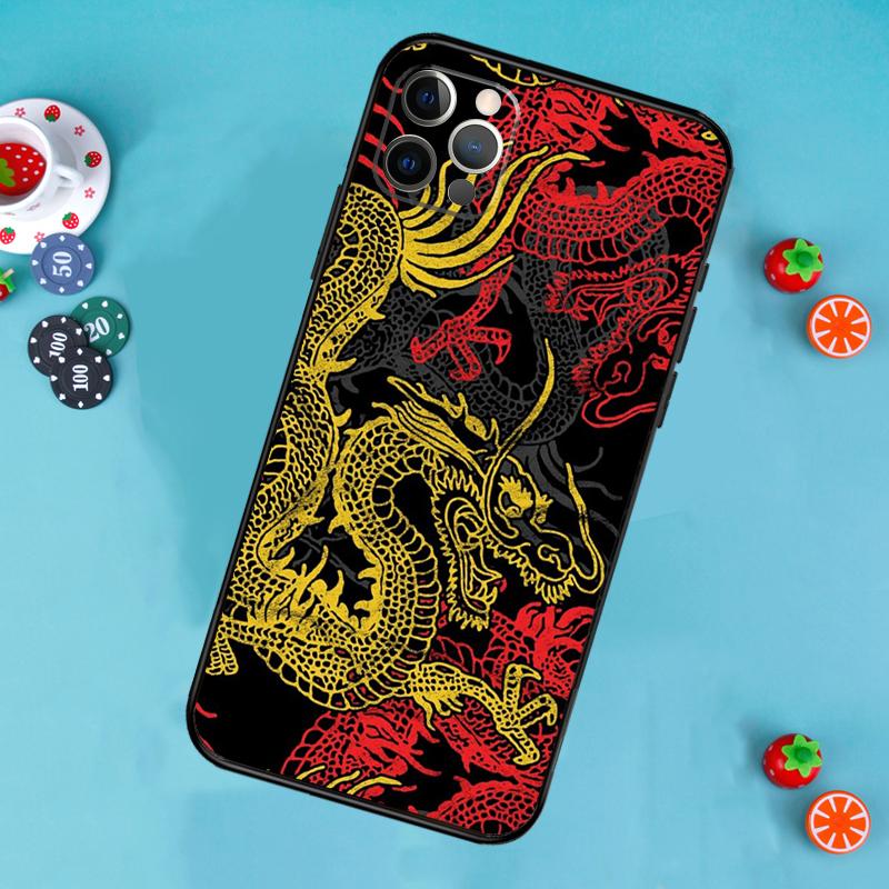 DRAGON TATTOO JAPANESE Phone Case For iPhone 17 Air 16 15 14 13 12 11 Pro Max 12 13 Mini 15 16 Plus 16e Cover Funda