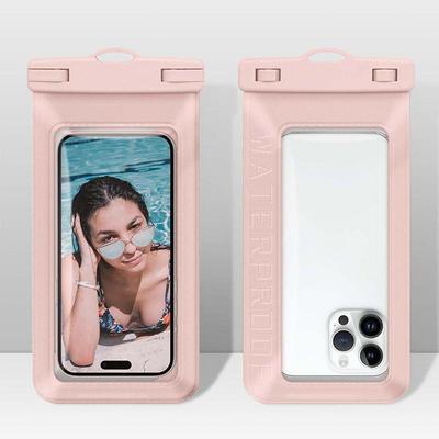 Waterproof Cell Phone Case Double Sealing Technology Transparent Bag Body Micro-edge Design For Snorkeling Swim Boating Beach