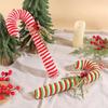 7Pcs Candy Cane Shape Christmas Ornament for Festives Season Decoration Colorful Hanging Charm Stylish Window Pendants