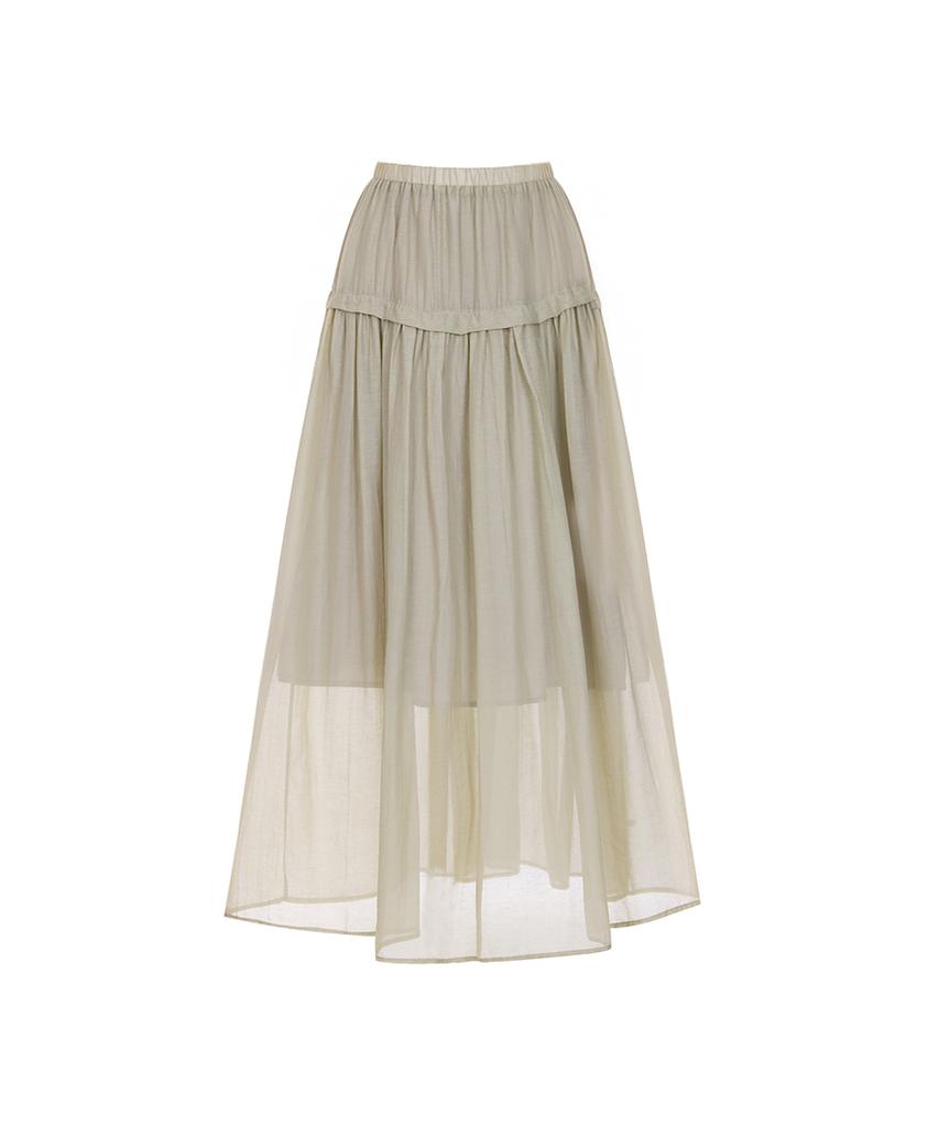 PAIGEFLYNN Shirred Tiered Flare Skirt_P6Bsk024C
