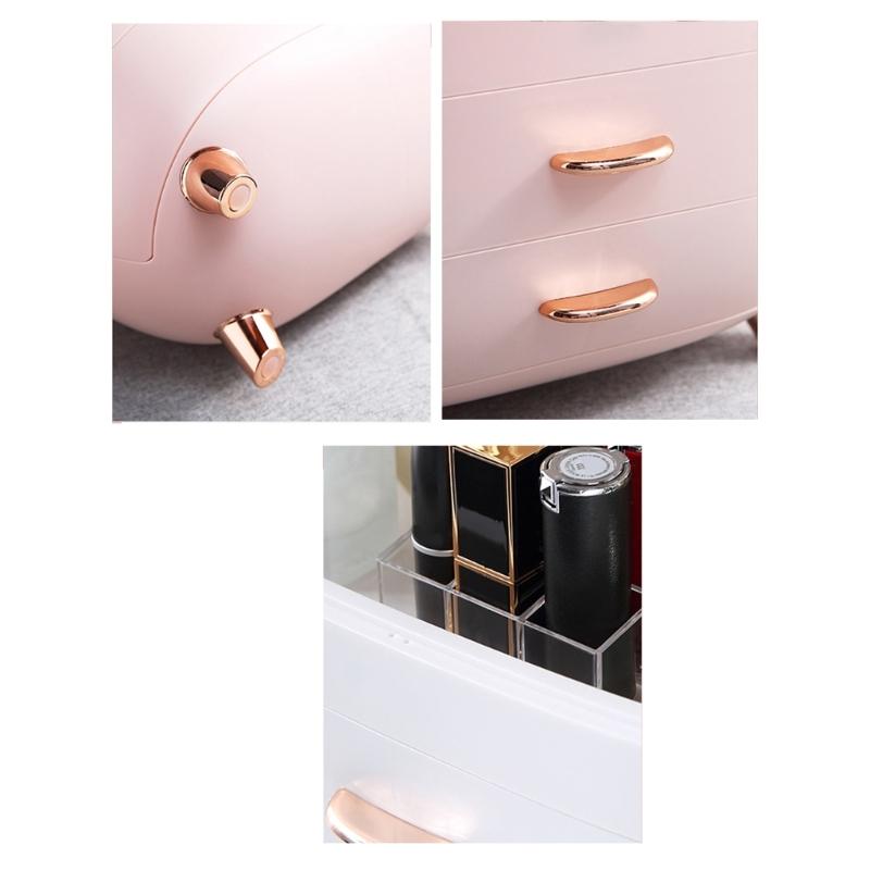 Scatola portaoggetti cosmetici con cassetti Organizer per trucco in plastica per camera da letto o bagno Strumento efficiente per la gestione dello spazio
