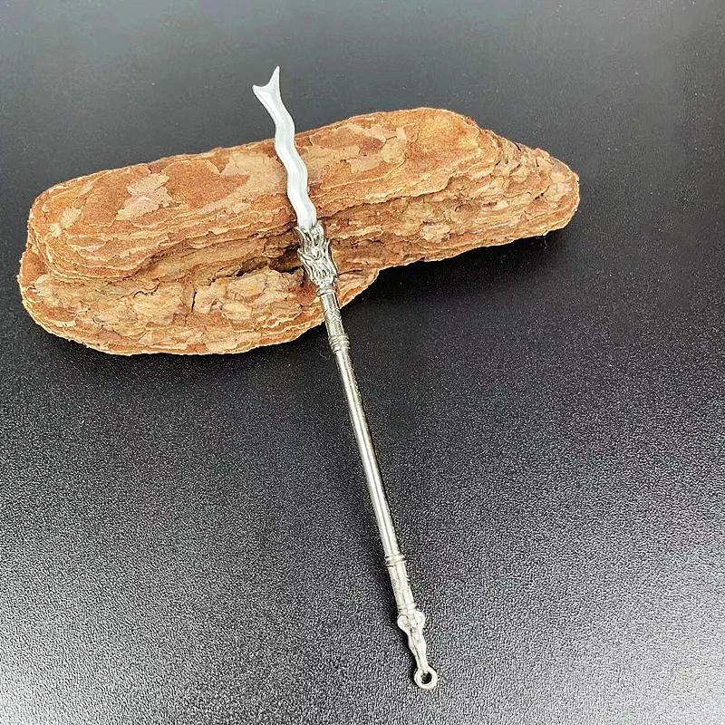 MiniKatana Cosplay Fake Sword Replica, Chinese Swords Prop, Metal Weapon Decoration, Miniature Desk Accessories, Retro Toy Knif