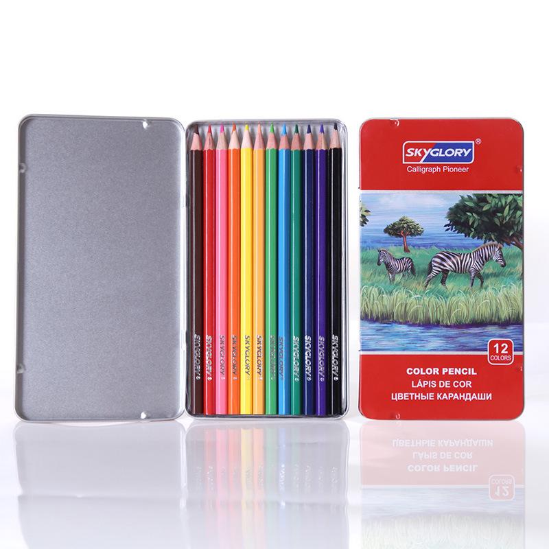 Professional Drawing Set: 120 Water-Soluble Oil-Based Colored Pencils (72 + 36 + 48 Colors)