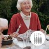 3/4/5 Stück Essbesteck für ältere Menschen Adaptives Besteckset Eingebautes Besteck Aufbiegbarer Löffel Behindertengabel Für ältere Menschen Parkinson