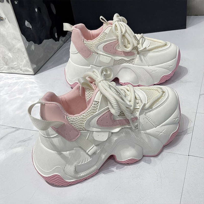 Show feet small fried street platform dad shoes versatile height increase new autumn muffin casual sports shoes