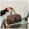 Fashion multi-pocket bag women's autumn and winter new retro armpit bag commuter shoulder bag