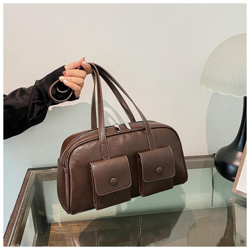 Fashion Multi-pocket Bag Women's Autumn and Winter New Retro Armpit Bag Commuter Shoulder Bag