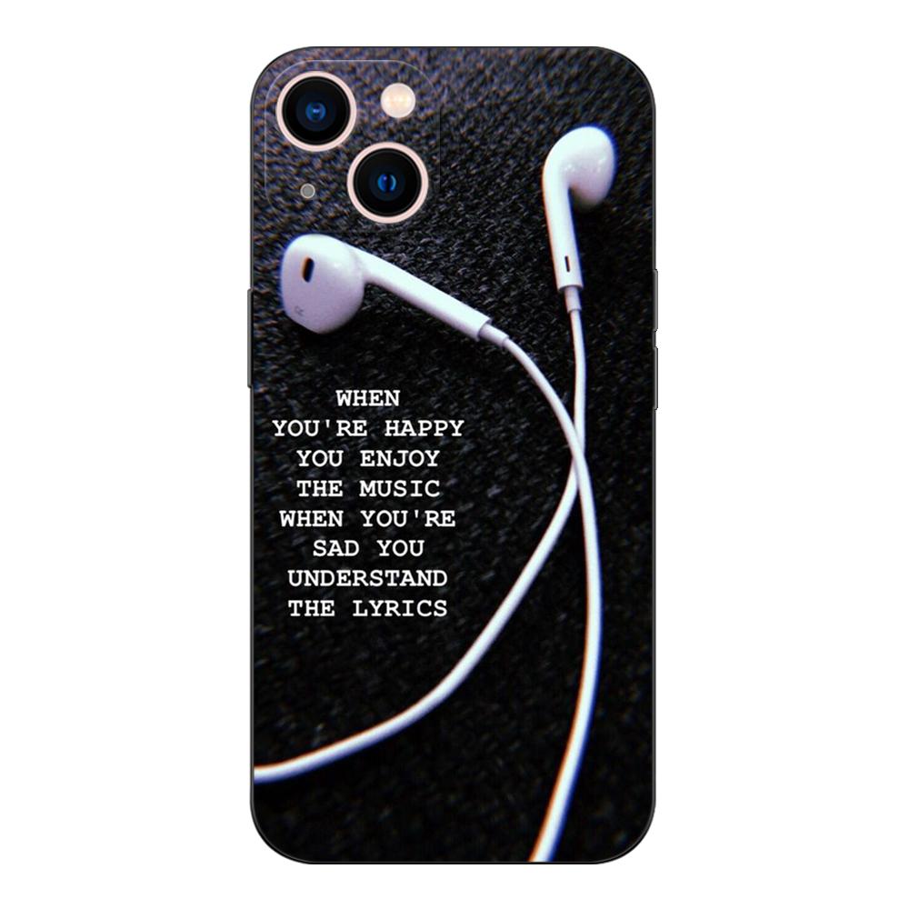 Black Tpu Case For Motorola Moto G52 G42 G60 4G G60S G71 G9 Play Plus Power One 5G Ace Life Phrase Quotes